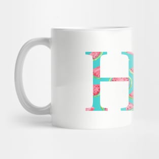 Eta Watermelon Letter Mug